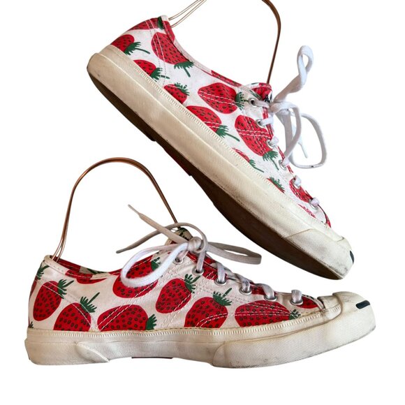 Converse x Marimekko strawberry sneakers low top shoes US womens 9.5 fruit print - Picture 7 of 16